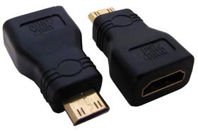 Adaptador hdmi femea x mini hdmi macho 1.4