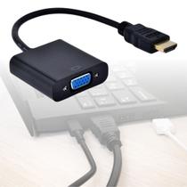 Adaptador Hdmi Para Vga Cabo Conversor Com Saída P2 De Áudio Para Computador PC Tv Box Projetor