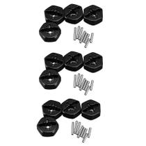 Adaptador hexagonal de cubo de roda de 12 mm em liga de alumínio x12 para carrinho