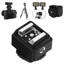 Adaptador Hot Shoe MedaLight Standard com porta extra de sincronização para PC
