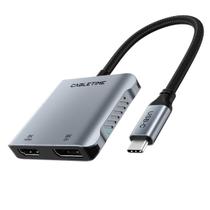 Adaptador Hub 4 em 1 USB C Para HDMI Displayport CableTime