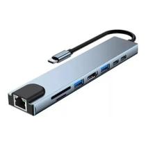 Adaptador Hub 8x1 Usbc Hdmi 4k Adaptador Hub 8x1 Usbc Hdmi 4k