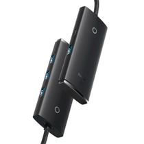 Adaptador HUB Baseus Lite Series 4-Port (tipo-C para USB 3.0*4 ) 1m Preto