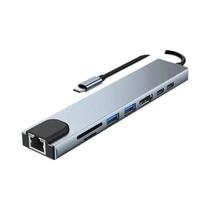 Adaptador Hub Tipo C 4-em-1 HDTV VGA USB 3.0 Digital AV Multiport Com Porta De Carregamento PD