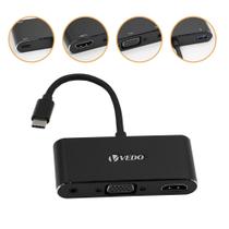 Adaptador Hub Tipo C 5 Em 1 Hdmi Vga 5gbps Usb3.0 Pd P2