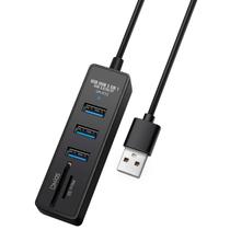 Adaptador Hub Usb 3.0 3 Entradas + Micro SD e Leitor SD 5em1