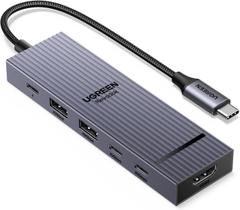 Adaptador Hub USB C 10 Gbps Tipo C 3,2 Gen 2 HDMI 4K 60 Hz, PD 100W Carregamento 6 em 1 UGREEN