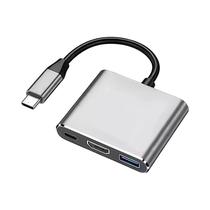Adaptador Hub USB C 4K 3-em-1 Com Carregamento USB 3.0 Para MacBook Air 12