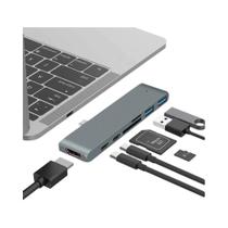 Adaptador Hub USB C 4K HDMI Thunderbolt 3 Leitor De Cartão TF SD PD Para MacBook pro 16 14 Air 13