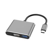 Adaptador Hub USB-C 4K Macho Para Fêmea HDMI USB 3.1 Tipo-C Para USB 3.0 Com Carregamento Para Adaptador Hub USB-C 4K Macho Para Fêmea HDMI USB 3.1 Tipo-C Para USB 3.0 Com Carregamento Para