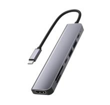 Adaptador Hub Usb Tipo C Pra Hdmi 7 Em 1 Pra Mac Windows Adaptador Hub Usb Tipo C Pra Hdmi 7 Em 1 Pra Mac Windows