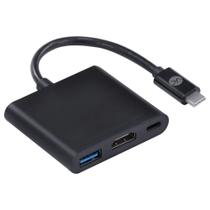 Adaptador hub usb tipo c x usb tipo c, hdmi 4k, usb 3.0, 5gbps 20cm - hchuc-20 - VINIK
