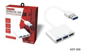 Adaptador Hub Usb +Usb C Type-C Para Windows Mac