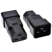 Adaptador IEC 320 C20 Macho para IEC C21 20A Fêmea