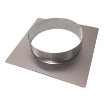 Adaptador Inox 304 Duto 8 Polegadas 28,5x28,5 Churrasqueira