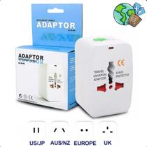 Adaptador Internacional de Viagem Bivolt para Vários Países