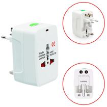 Adaptador Internacional Universal Tomadas Padrão Americano Europeu ILLINONE Adaptador Internacional Universal Tomadas Padrão Americano Europeu ILLINONE