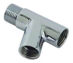 Adaptador Junção Y Ducha Higiênica Filtro 1/2 Metal Cromado Adaptador Junção Y Ducha Higiênica Filtro 1/2 Metal Cromado