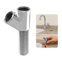 Adaptador Junção Y Metal Cromado P/Bancada Mesa 1/2 Garden