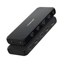 Adaptador KVM USB 3.0 De 2 Entradas E 4 Saídas Lemorele, Comutador USB Para Teclado, Computador E Adaptador KVM USB 3.0 De 2 Entradas E 4 Saídas Lemorele, Comutador USB Para Teclado, Computador E
