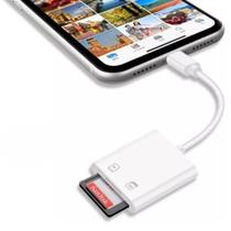 Adaptador Leitor Cartão Sd Tf Para iPhone E iPad Lightning