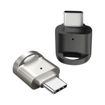 Adaptador Leitor De Cartão De Memória Micro-SD OTG Tipo C Para Laptops, Tablets E Smartphones Com