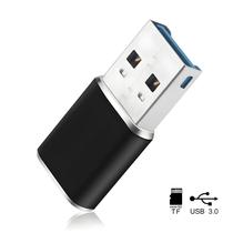 Adaptador Leitor De Cartão De Memória Mini USB 3.0 De Alumínio Para TF Micro SD Para PC Laptop Adaptador Leitor De Cartão De Memória Mini USB 3.0 De Alumínio Para TF Micro SD Para PC Laptop