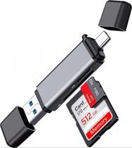 Adaptador Leitor De Cartão Memória Sd/Micro Tipo C Usb 3.0