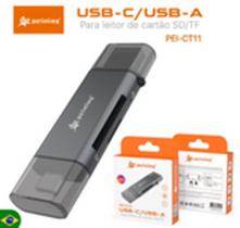 Adaptador Leitor de Cartão SD/Micro SD/TF, USB-A/USB-C, PEI-CT11 - Adaptador Adaptador Leitor de Cartão SD/Micro SD/TF, USB-A/USB-C, PEI-CT11 - Adaptador