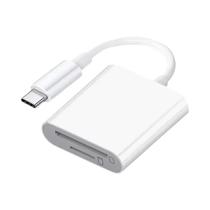 Adaptador Leitor De Cartão USB-C 2 Em 1 De Alta Velocidade Para Cartões SD TF Para iPhone 15 16 17