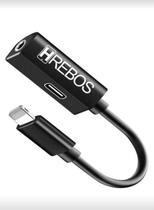 Adaptador Lightning Para Fone P3 e Carregamento Hrebos HS-309