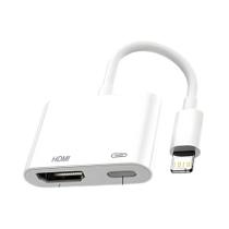 Adaptador Lightning Para HDMI Para iPhone, Cabo De Sincronização De Vídeo HD 1080P Com Porta De