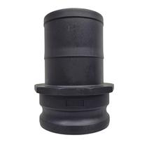 Adaptador Macho 4" x Espigão 4" E400 Preto em PP - Borrachas Londrina