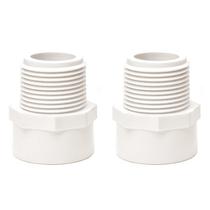 Adaptador macho de PVC bidirecional FangKingNo, 2 cm, branco, 2 cm, pacote com 2 Adaptador macho de PVC bidirecional FangKingNo, 2 cm, branco, 2 cm, pacote com 2