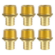 Adaptador macho PEX SUNGATOR 3/4 x 3/4 NPT com rosca, pacote com 6