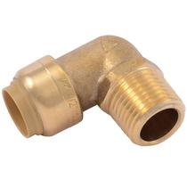Adaptador macho SharkBite Brass 90 para cotovelo de 1/2 polegada