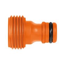 Adaptador Macho Tramontina com Rosca Externa 3/4" em Plástico Laranja para Jardim