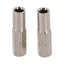 Adaptador Magnético De Bit De 6,35mm Para 4mm Com Haste Hexagonal, 2 Peças, Cabeça De Conversão Para