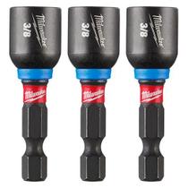 Adaptador magnético encaixe 1/4 x 3/8 x 50mm com 03 peças 49-66-4525 milwaukee Adaptador magnético encaixe 1/4 x 3/8 x 50mm com 03 peças 49-66-4525 milwaukee