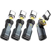 Adaptador magnético USB C para C 4PACK 240W PD 5A Cabo de carregamento