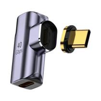 Adaptador Magnético USB4 40Gbps 100W Carregamento Rápido USB C Para Tipo C Thunderbolt3 Conversor