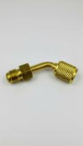 Adaptador Mangueira Manifold Curvo 5/16 Macho x 1/4 Fêmea Adaptador Mangueira Manifold Curvo 5/16 Macho x 1/4 Fêmea