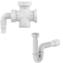 Adaptador Máquina Lavar Louça Roupa Tanque Cruzeta + Sifão