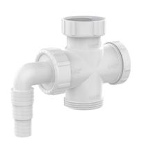 Adaptador Máquina Lavar Louça Tanque Saida Sifão Blukit Cor:Branco Adaptador Máquina Lavar Louça Tanque Saida Sifão Blukit Cor:Branco