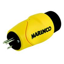 Adaptador Marinco S15-30 reto 15A 125V macho para 30A 125V fêmea