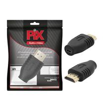 Adaptador Micro Hdmi Fêmea X Hdmi Macho 4k Full Hd Gold