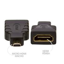 Adaptador Micro HDMI Macho x HDMI Fêmea Preto Exbom ** Adaptador Micro HDMI Macho x HDMI Fêmea Preto Exbom **
