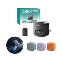 Adaptador Mini 2 Wireless Carplay Ottocast 2-em-1 Wi-Fi6 BT5.4 Com Pareamento Inteligente De Canal Adaptador Mini 2 Wireless Carplay Ottocast 2-em-1 Wi-Fi6 BT5.4 Com Pareamento Inteligente De Canal
