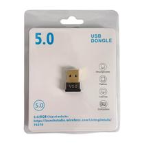 Adaptador Mini Bluetooth 5.0 USB Sem Fio 20m Receptor e Transmissor de Dados para PC e Notebook