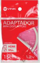 Adaptador mini displayport macho x vga femea 15cm amdp-vf15cm - Vinik